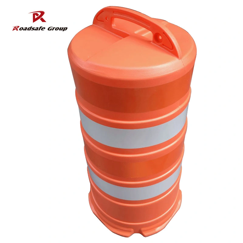 Reflective PE Traffic Barrel Road Crash Safety Barrier Traffic Drum