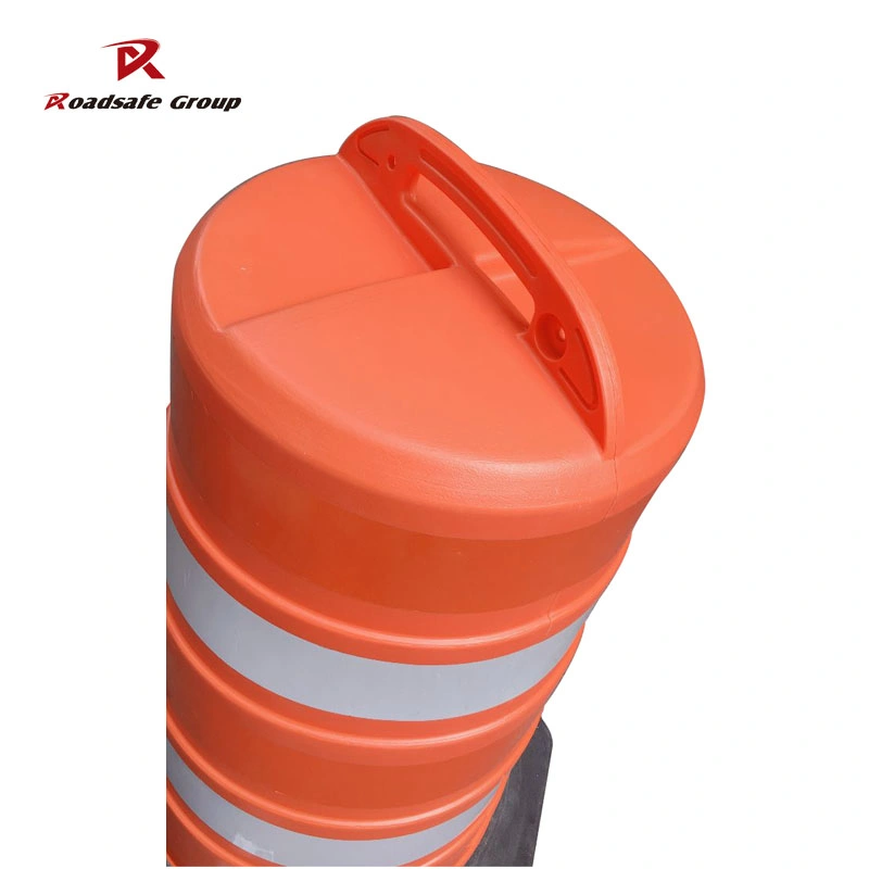 Reflective PE Traffic Barrel Road Crash Safety Barrier Traffic Drum