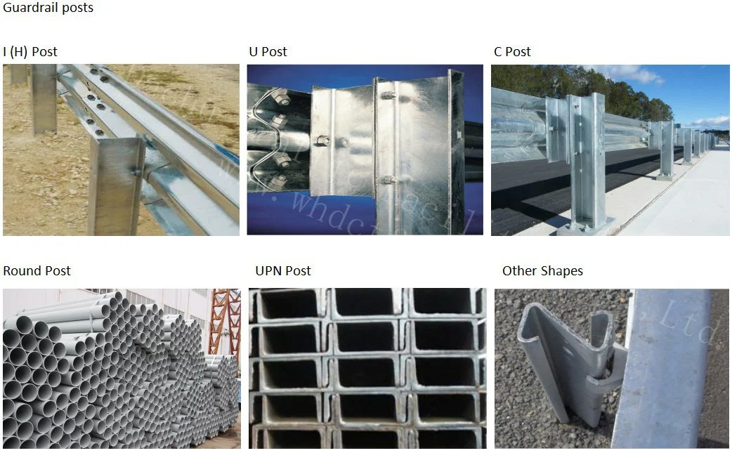 Aashto M180 Hot DIP Galvanized Corrugated Steel Crash Barrier Thrie W Beam Highway Guardrail for Road Bridge Traffic Safety