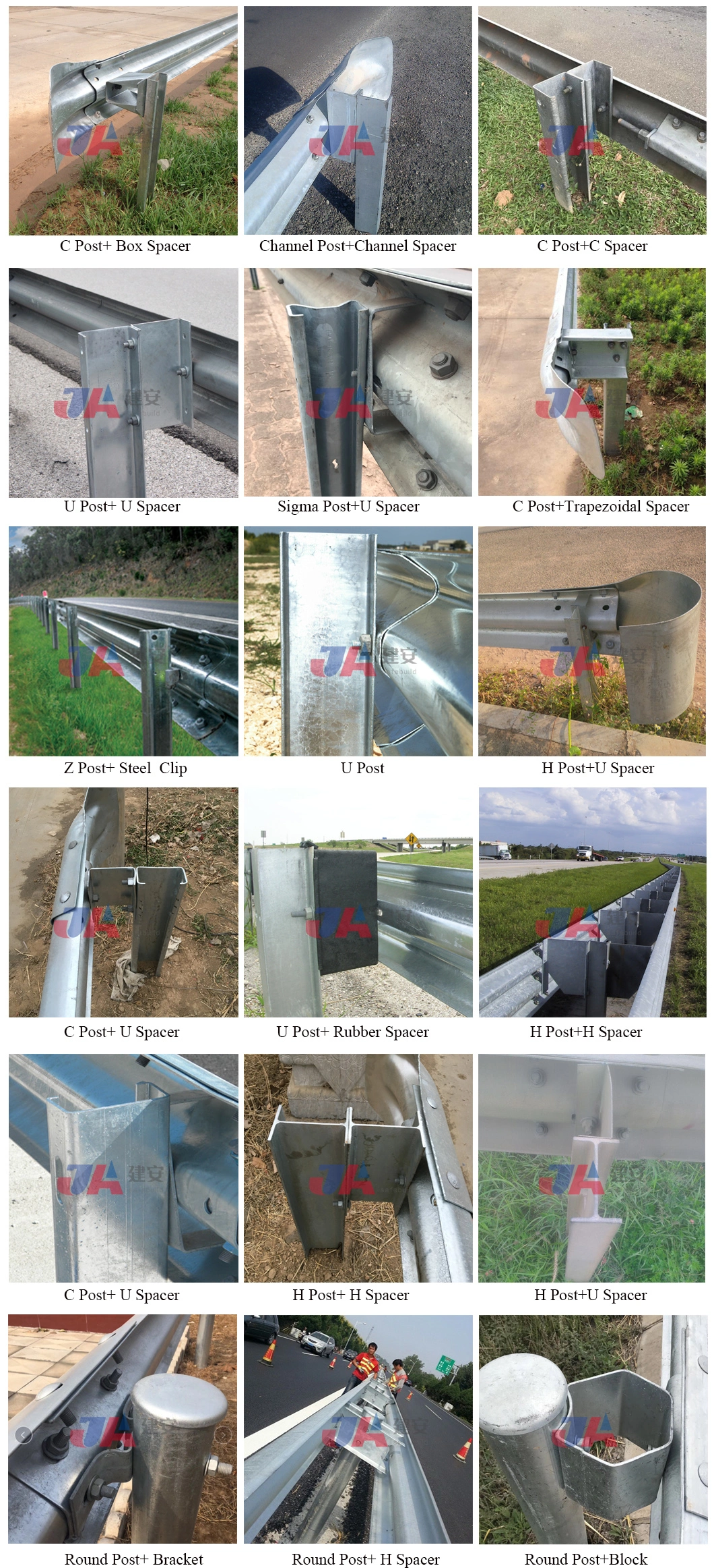 Q235 Q345 Steel Highway Guardrail Barrier for Road Safety